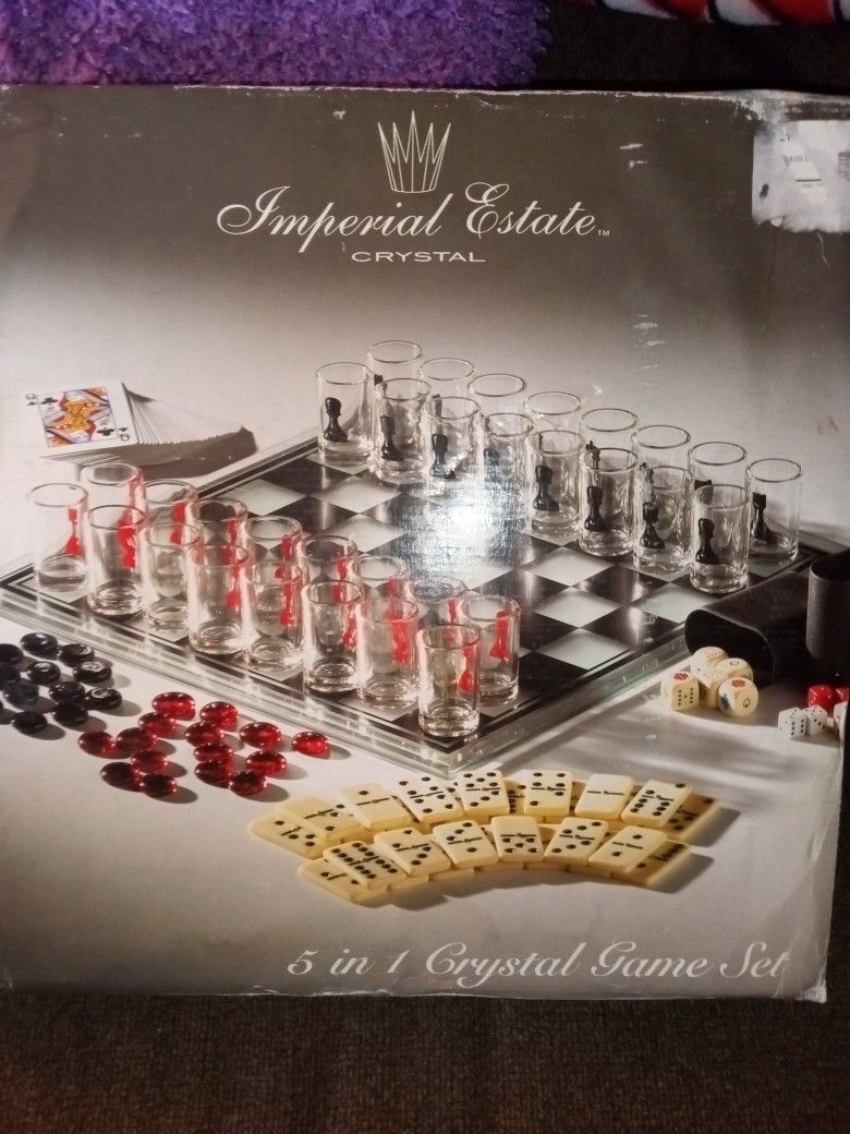 Crystal Chest Board Game Set