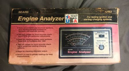 Vintage Sears Engine Analyzer Model 92163 - Made in USA