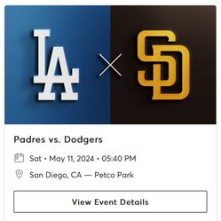 Padres Vs Dodgers