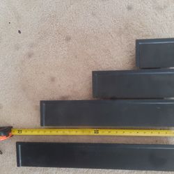 New 4 piece Black Shelf Set