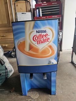 Commercial refrigerated coffee creamer dispenser