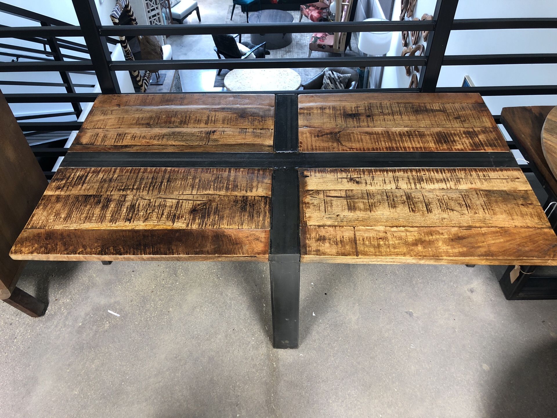 NEW rustic coffee table - 51” x 28” x 18”