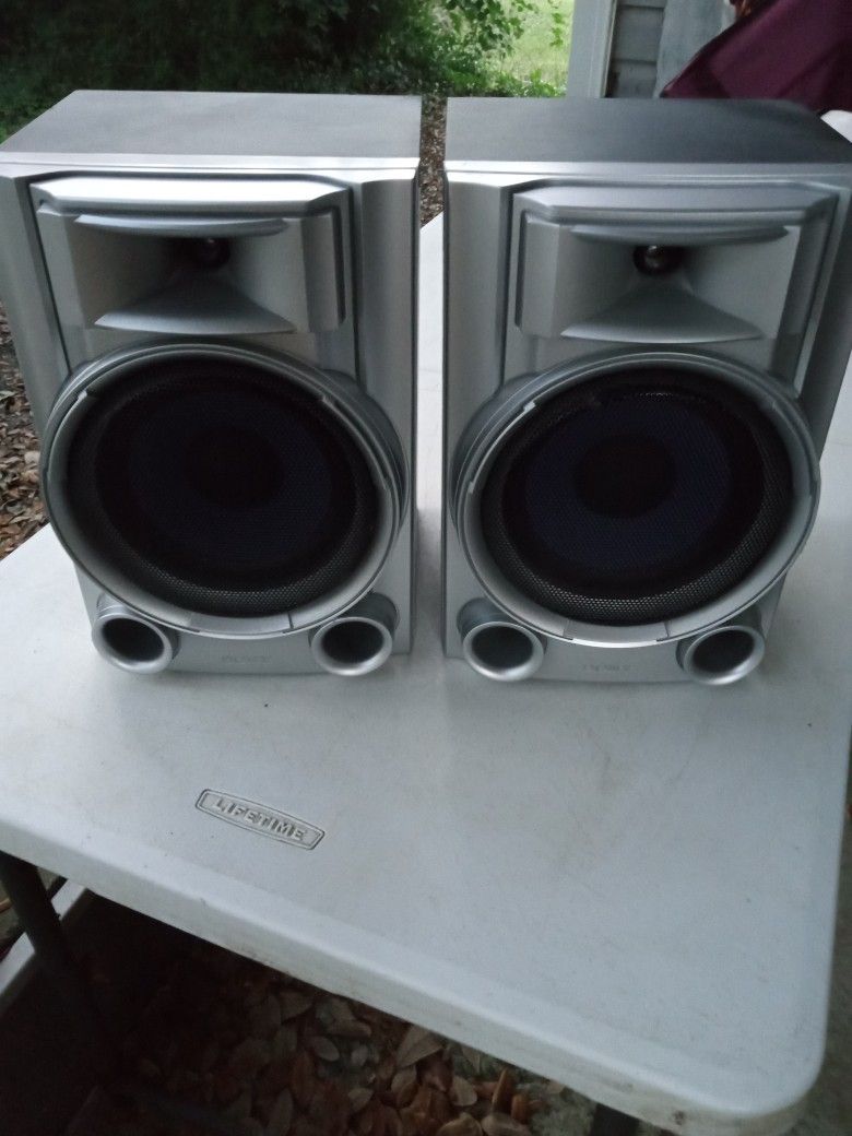 SONY EC55S AUDIO BOOKSHELF STYLE SPEAKERS