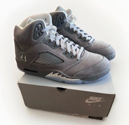 Jordan 5 wolf grey size 12