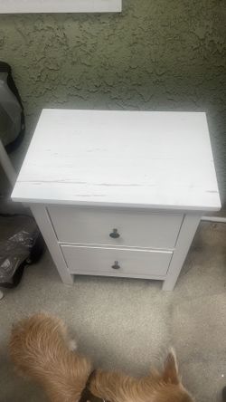 White nightstand