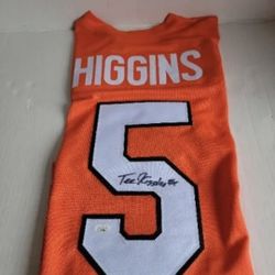 JSA Certified Tee Higgins (Orange) Cincinnati Bengals Autographed Jersey
