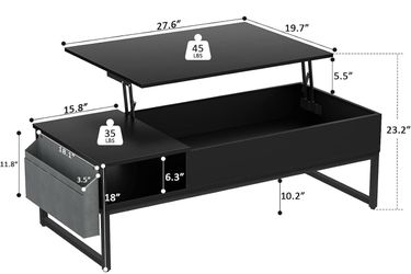Black coffee table