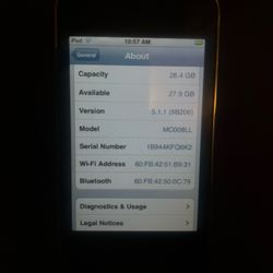 VINTAGE APPLE IPOD TOUCH 3rd Gen (2009) 