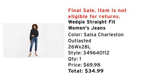 Levi’s Wedgie Straight Fit Women’s Jean