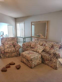 Matching sofa with sofa chair