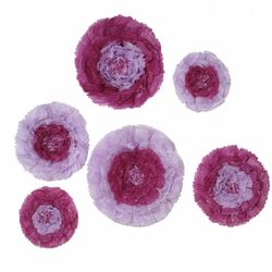 6 pcs 12 16 20-Inch Lavender Giant Peonies Paper Tissue Flowers