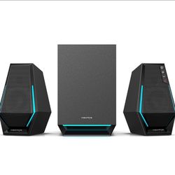 Edifier G1500 MAX 2.1 Bluetooth Gaming Speakers with RGB Lighting (3-Piece) Black