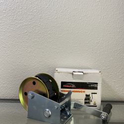 20FT Hand Winch Crank Strap Heavy Duty Winch 1200 LB Capacity WTHR0006