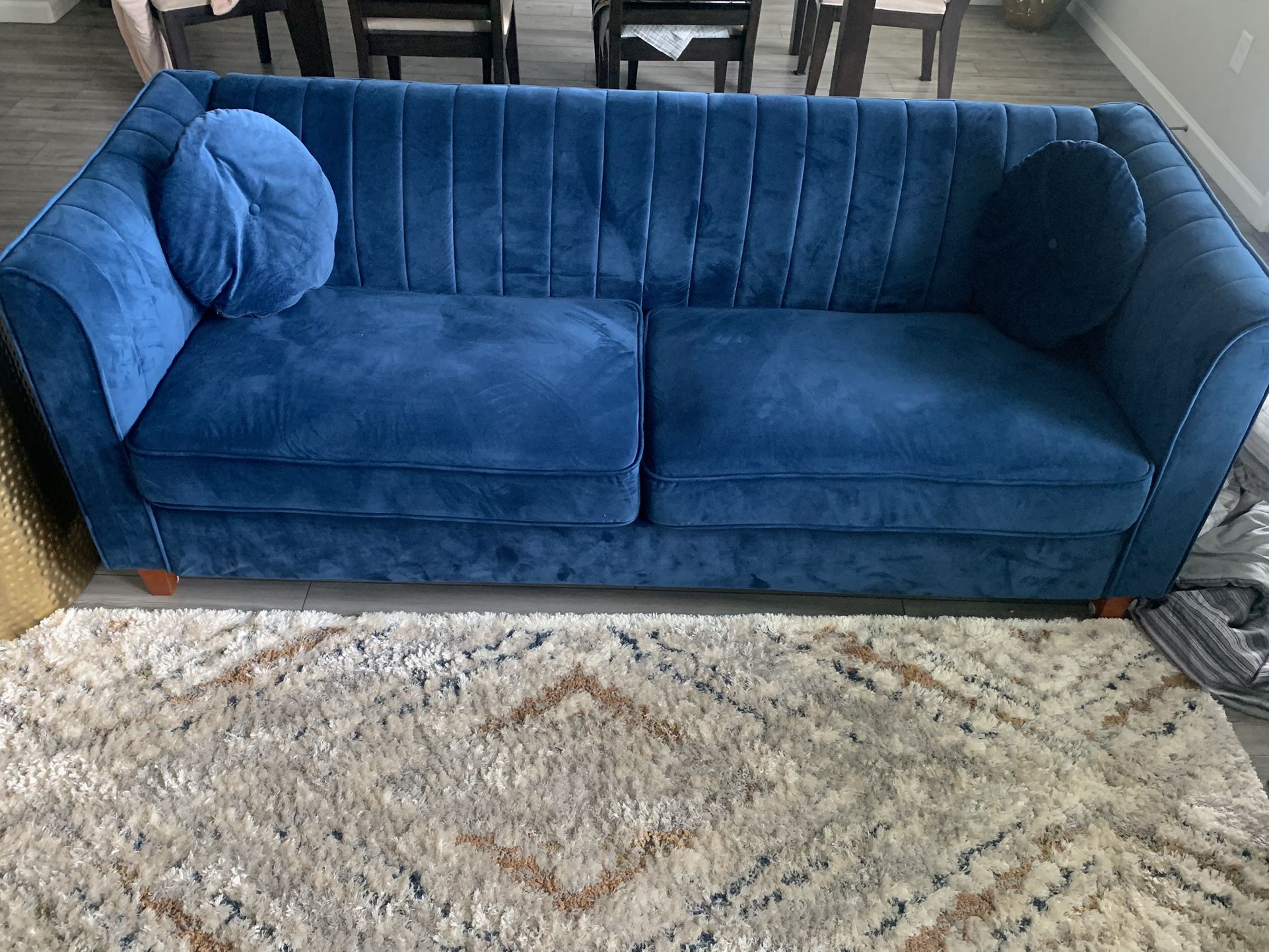 Beautiful Navy Blue Sofa