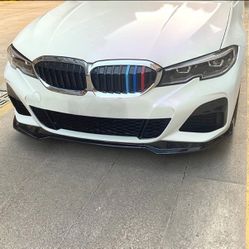 Front Bumper Lip Spoiler Splitter For BMW G20 330i M340i 330e M Sport 2019-2022