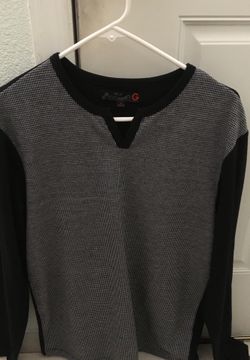 Guess Men’s long sleeve black/grey dress shirt