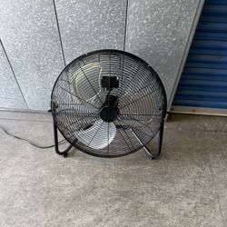 High-velocity industrial floor fan
