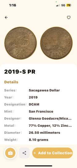 2019-S Native American Dollar Proof Coin (DCAM)