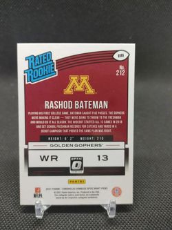 Rashod Bateman Rated Rookie Donruss Optic