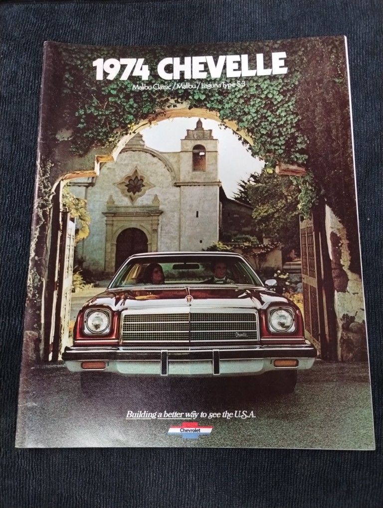 Vintage 1974 Chevy Chevelle/Malibu/Laguna S-3 dealership sales brochure, Chevrolet