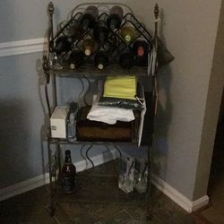 Wrought iron shelf