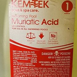Muriatic Asid  Pool Spa Care 