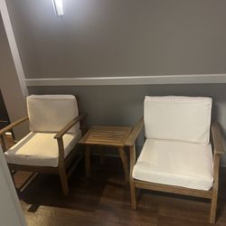 Juego De Silla Para Patio Con La Mesita