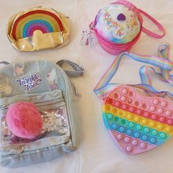 Girl Bundle Skechers Backpack, Claire's Purses, Bag New And Used All For $20