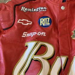 Dale Earnhardt Jr , Leather Jeff Hamilton Jacket Size Men’s Medium