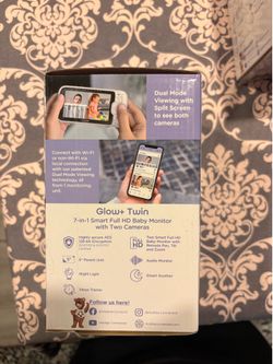 NEW Hubble Glow+ Twin Baby Monitor (2 Cameras)