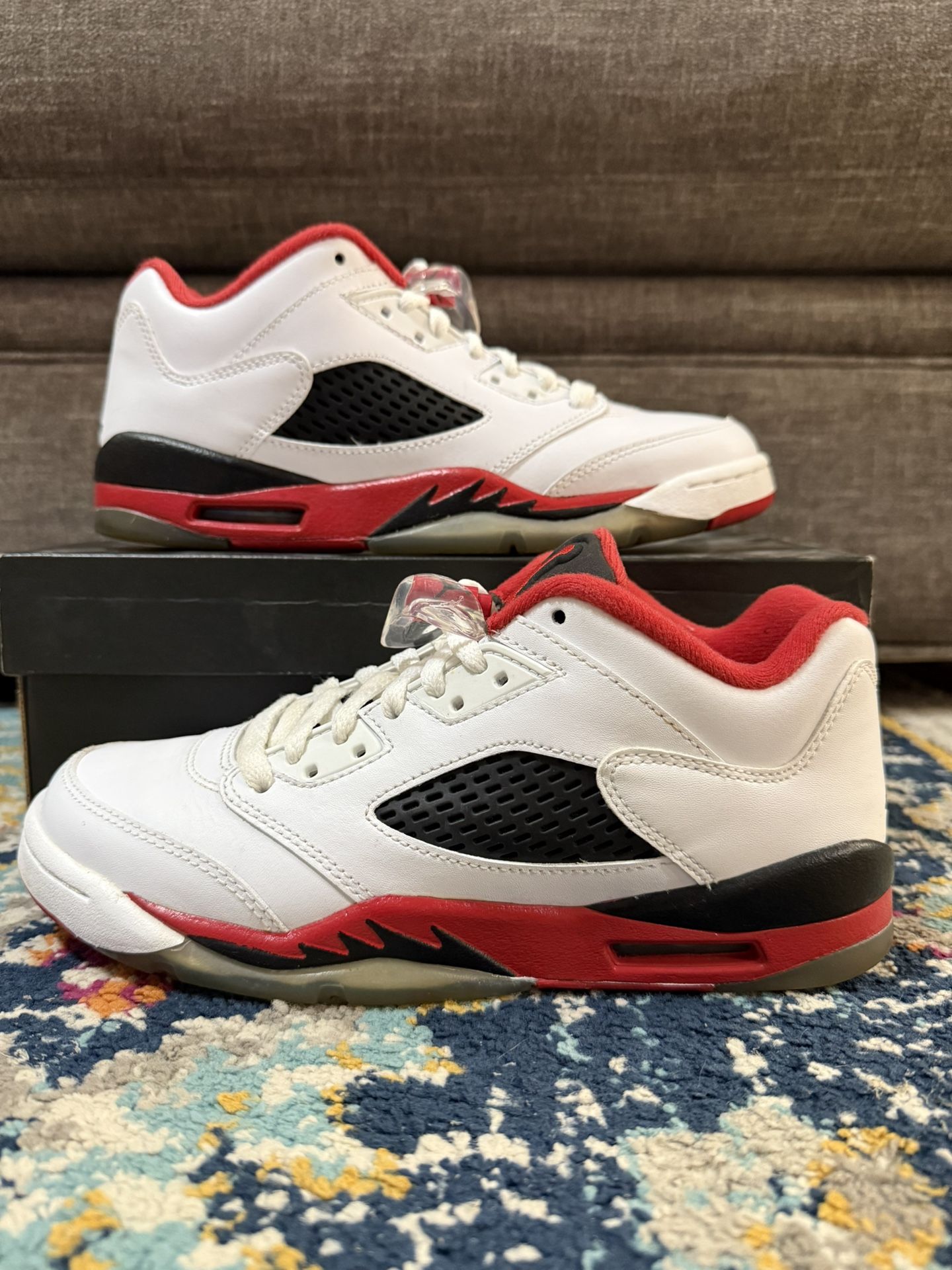 Size 6Y/7.5W - Nike Air Jordan 5 Retro Low GS “Fire Red” 2016