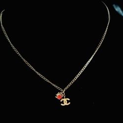 CC  And Ladybug Charm And Necklace 