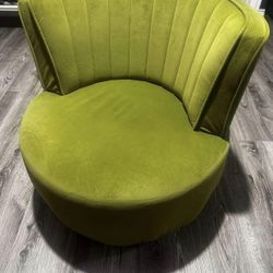 Olive Green Swivel Chair