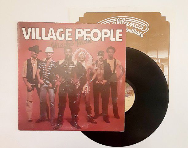 VILLAGE PEOPLE - MACHO MAN 1978 FOUR TRACK 12 INCH REMIEX  VINYL RECORD - VERY GOOD CONDITION 
