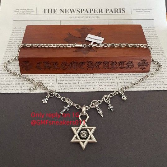 C.hrome H.earts Necklace