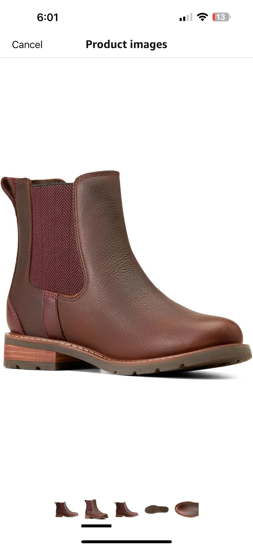 Ariat womens Wexford Boot Size 7 New