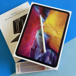 Apple iPad Pro 11” 2nd generation 128GB WiFi + Cellular / unlocked with keyboard and pencil 