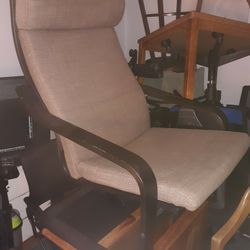 IKEA Fabric Lounge Chair Good Condition Brown