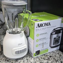 2 Pc- Aroma Rice Cooker And Blender 