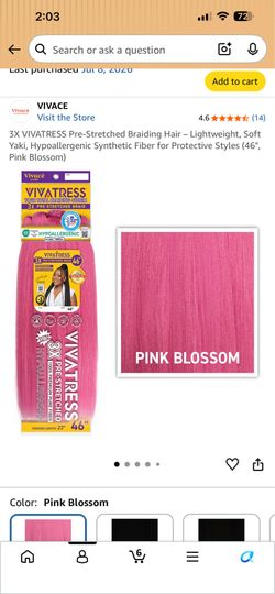 3X VIVATRESS Pre-Stretched Braiding Hair