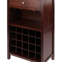 Mahogany Wine Cabinet/Entry Table/Shelf