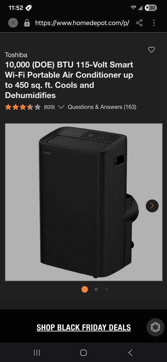 Toshiba Portable Smart A/C Unit New In The Box