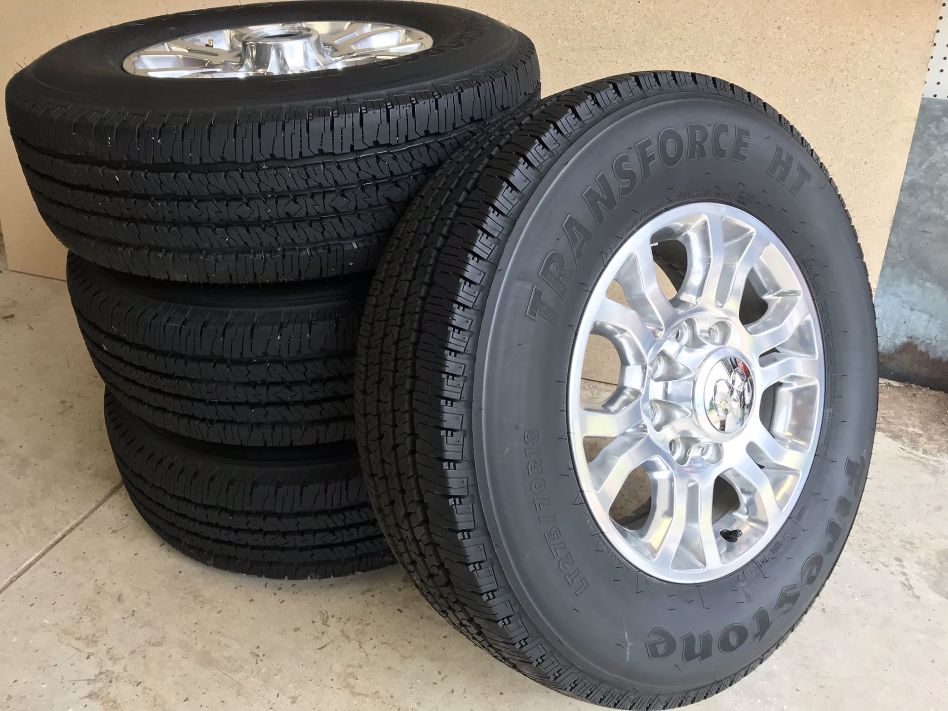 New LT275/70R18 Firestone Transforce HT Tires Alloy Wheels/Rims – Ram 2500/3500