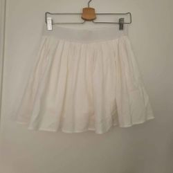 White Tennis Skort Skirt With Pants