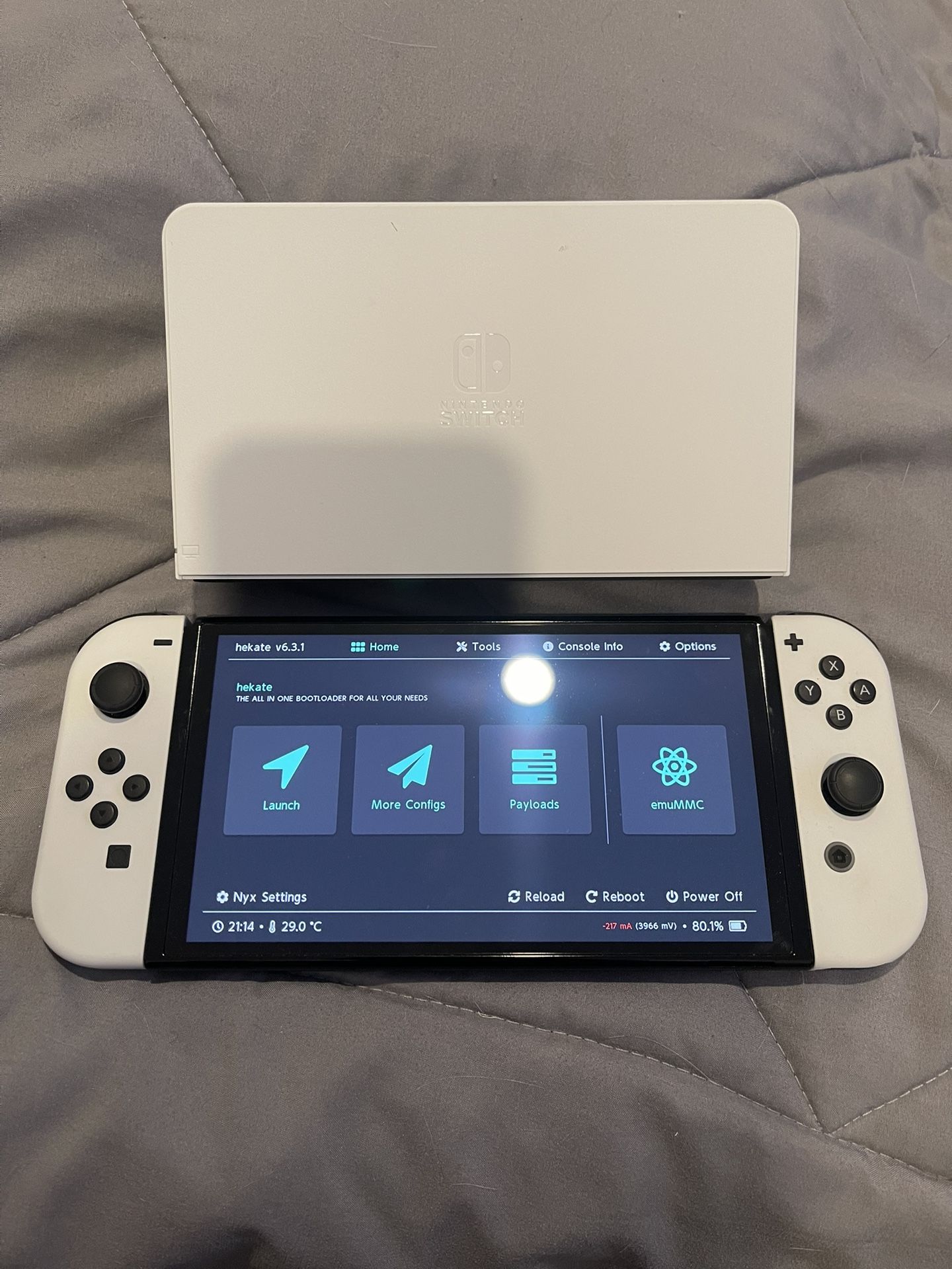 Switch OLED Picofly Installed