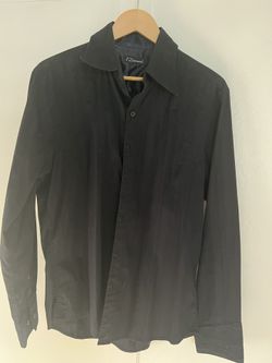 Mens 7 Diamonds Button Up Shirt- Large 