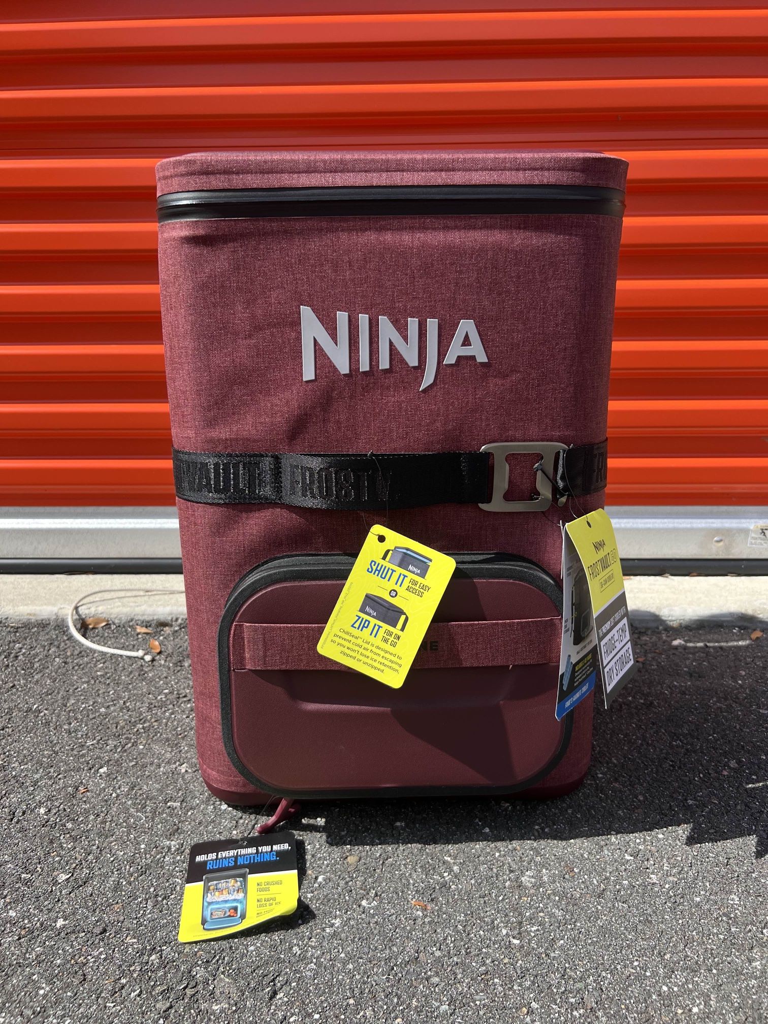 Ninja FrostVault Go 36-Can Backpack Cooler – Canyon Red