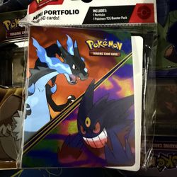 Mini Portafolio Charizard + Booster Pack 