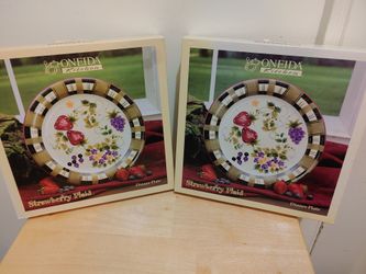 Dinner Plate/Strawberry Plaid/Oneida Kitchen