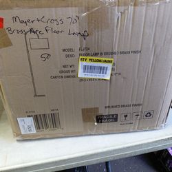 Meyer & cross veronica 70" floor lamp in brushed brass